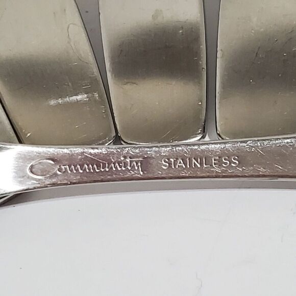 Oneida Community Stainless Paul Revere Table Soup Spoons 6.75" Set Of 7 - Picture 4 of 4